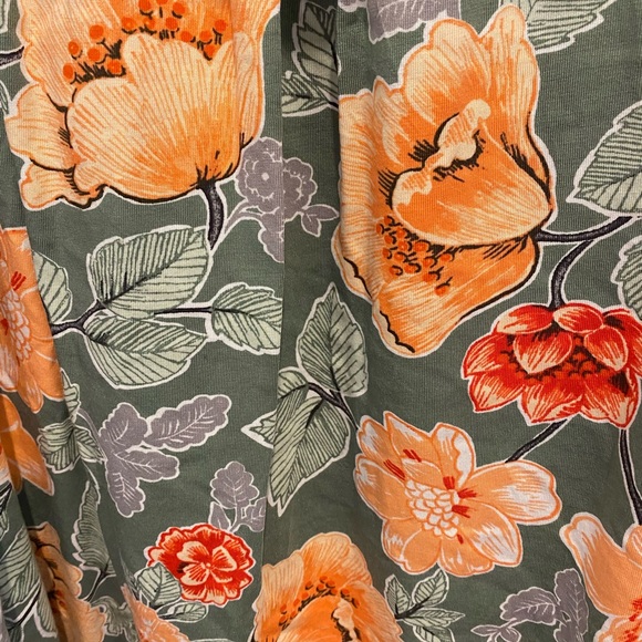 Lands End 3x Floral Wrap Dress - Picture 2 of 3
